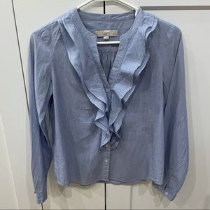 LOFT ruffle blouse